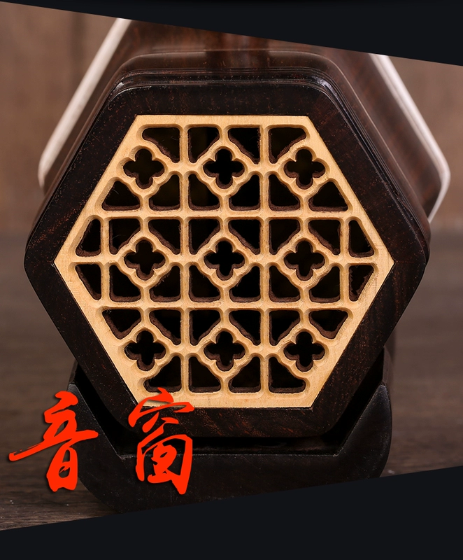 Ming và Qing vật liệu cũ gỗ gụ cũ erhu chạm khắc bằng tay ba chiều bằng gỗ gụ cũ - Nhạc cụ dân tộc