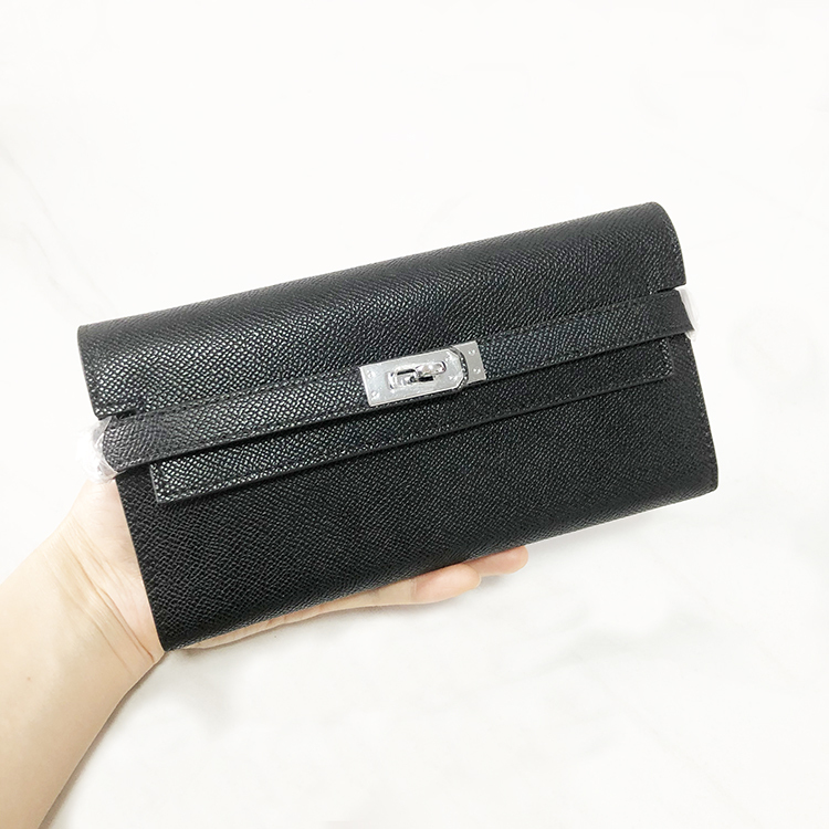 Kelly Long Wallet Women's Genuine Leather Clutch Bag 2026 New Model Palm Print Multi-Card Slot Wallet Can Be Transformed into a Crossbody Bag Kelly Long Wallet Women's Genuine Leather Clutch Bag 2026 New Model Palm Print Multi-Card Slot Wallet Can Be Transformed into a Crossbody Bag