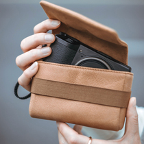 cam-in Ricoh GR3 camera bag GR2 Canon g7x2 black card photography leather storage bag protective case Portable small