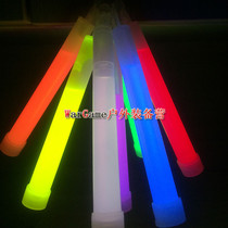 Survival glow stick emergency luminous signal stick outdoor lighting singing 6 inch with hook COS prom glow stick 8 colors