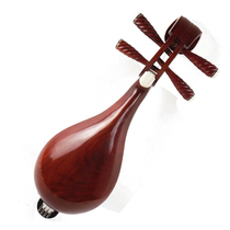 Fanchao manufacturer promotes playing red rosewood Liuqin plucked instrument LQ-02 with free accessory string pick box LQ-02