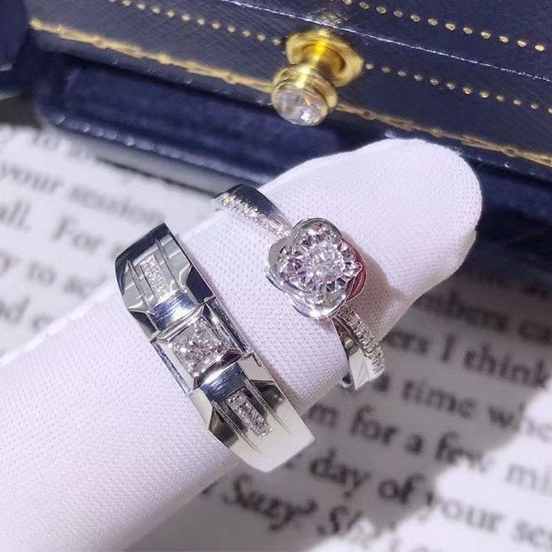 18K gold courting to marry men's diamond ring men's ring custom made for ring platinum natural diamond ring