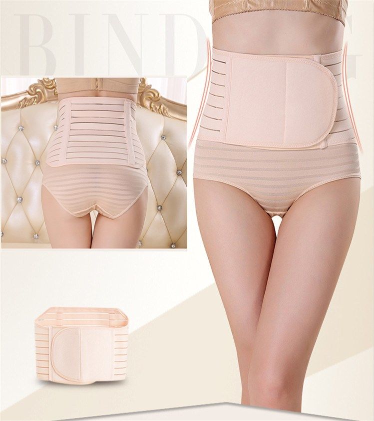 Sinh mổ đặc biệt sau sinh bụng đai thắt lưng băng eo bà bầu thắt lưng corset eo nhựa mùa hè phần mỏng thoáng khí - Đai giảm béo đai tập thể dục