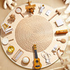 Baby weekly grab supplies one year old suit one year old boy and girl layout modern props full set of log draw lots carpet