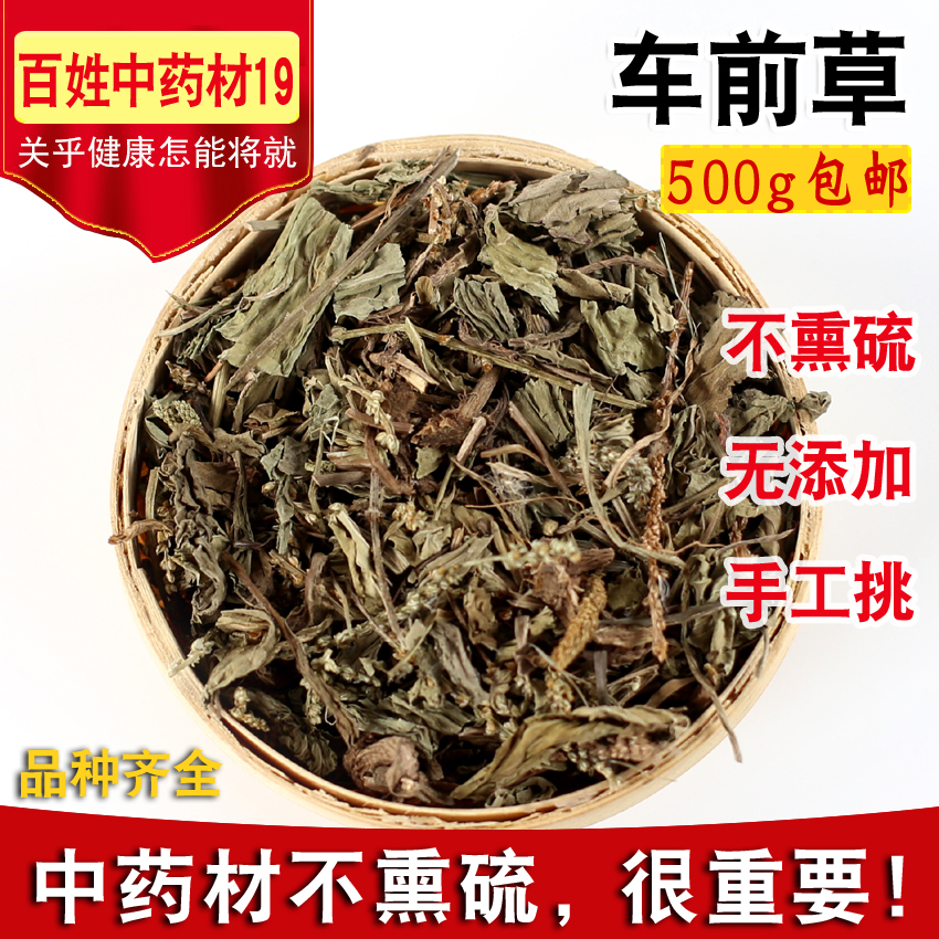 Chinese herbal medicine wild planago wheel dried planago tea acid fresh dried 500g g