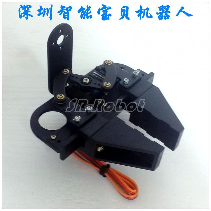 1自由度简易机械爪/简易金属夹持器/机器人智能车配件