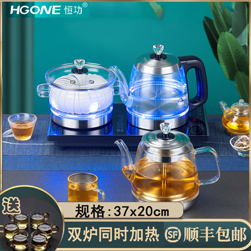 Fully automatic bottom water, electric kettle, tea table, tea table, embedded one-piece glass tea maker, special for tea making