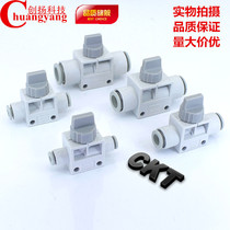 SMC type white two-way hand valve switch VHK2-04F VHK2-06F VHK2-08F VHK2-10F V12