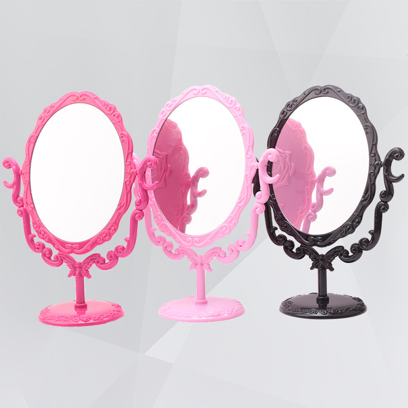 European-style double-sided retro-sided mirror platform large-scale marriage dresser HD beauty desktop mirror