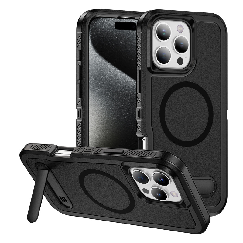 European and American Military-Grade Anti-Drop Phone Case for 16 Pro Max, Compatible with Apple 15 Pro Max, Full Coverage iPhone 14 Plus, Thickened Matte Anti-Slip Magnetic Case, Solid Color Stand Protective Cover for Men and Women European and American Military-Grade Anti-Drop Phone Case for 16 Pro Max, Compatible with Apple 15 Pro Max, Full Coverage iPhone 14 Plus, Thickened Matte Anti-Slip Magnetic Case, Solid Color Stand Protective Cover for Men and Women