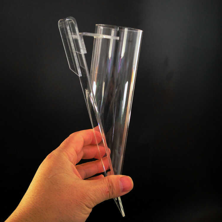 Acrylic Artificial Flower Display Stand, Silk Flower Wall Hanging Tube Rack, Simulated Flower Tube Rack with Hook, Wall-Mounted Flower Arrangement Rack for Display