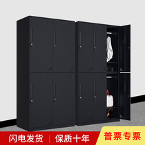 Black White locker storage cabinet four five six nine staff wardrobe dormitory office gym barber shop
