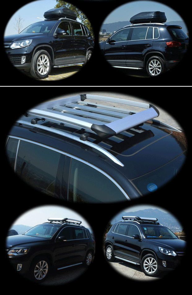 Giỏ hành lý GM thanh ngang Cửa sổ trời toàn cảnh Tiguan S7 Song Tang Hafuzhi chạy khung ix35 khung du lịch giá để đồ trên nóc xe ô tô