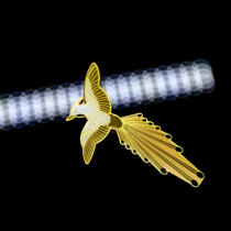 Oriental secret language snow clothes mother alloy womens brooch niche original design literary jewelry high-end gift Tanabata