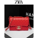 Летняя сумка через плечо, цепь с ромбовидным узором, маленький ремешок для сумки, коллекция 2022, легкий роскошный стиль, в стиле Шанель, на цепочке, популярно в интернете