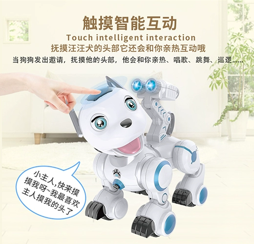 Giáo dục sớm câu đố robot điện điều khiển từ xa tương tác Muốn có chó thông minh trẻ em trai đi bộ hát đồ chơi xe đồ chơi em bé