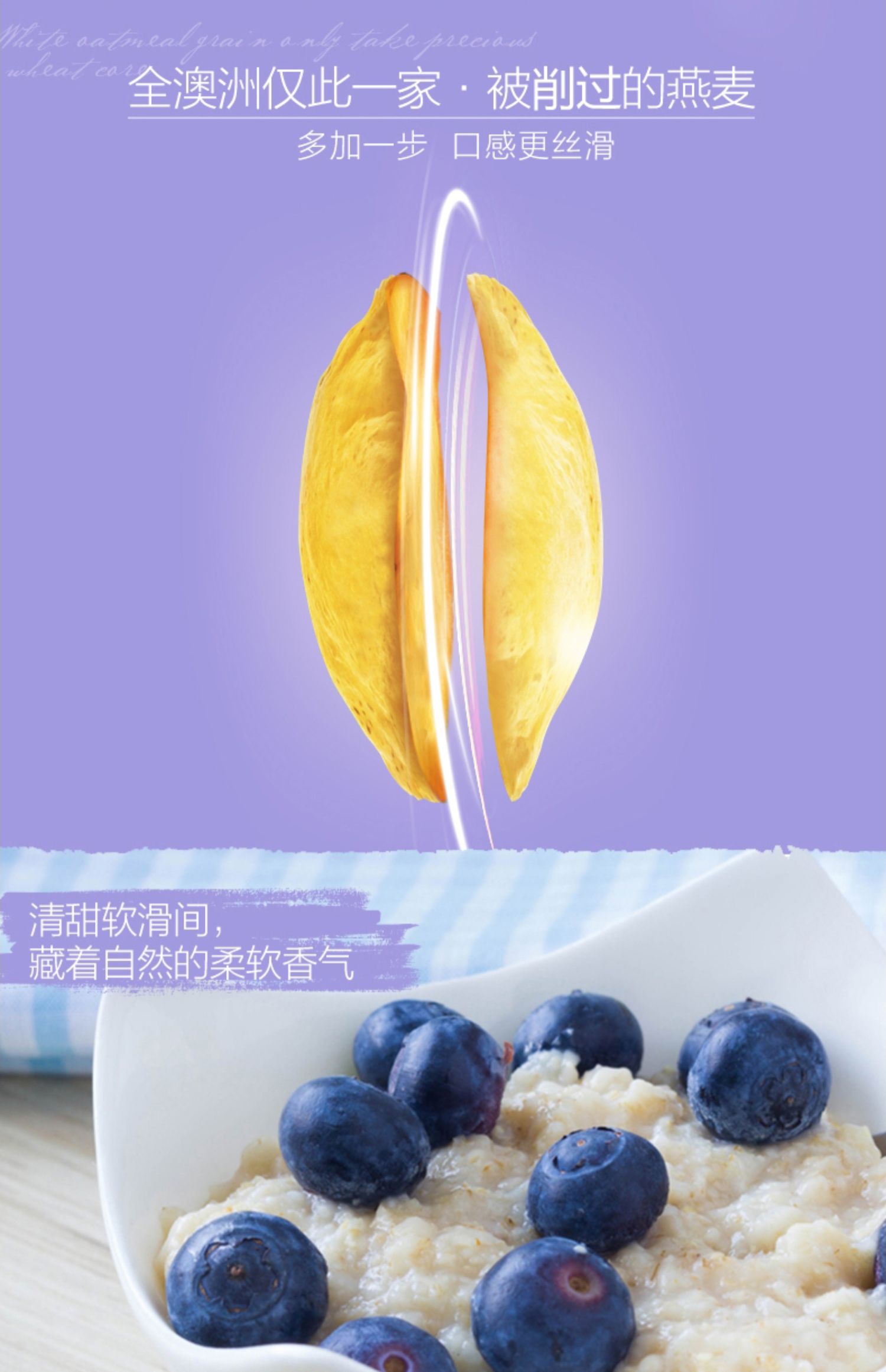 澳洲蓝莓果干燕麦片200g