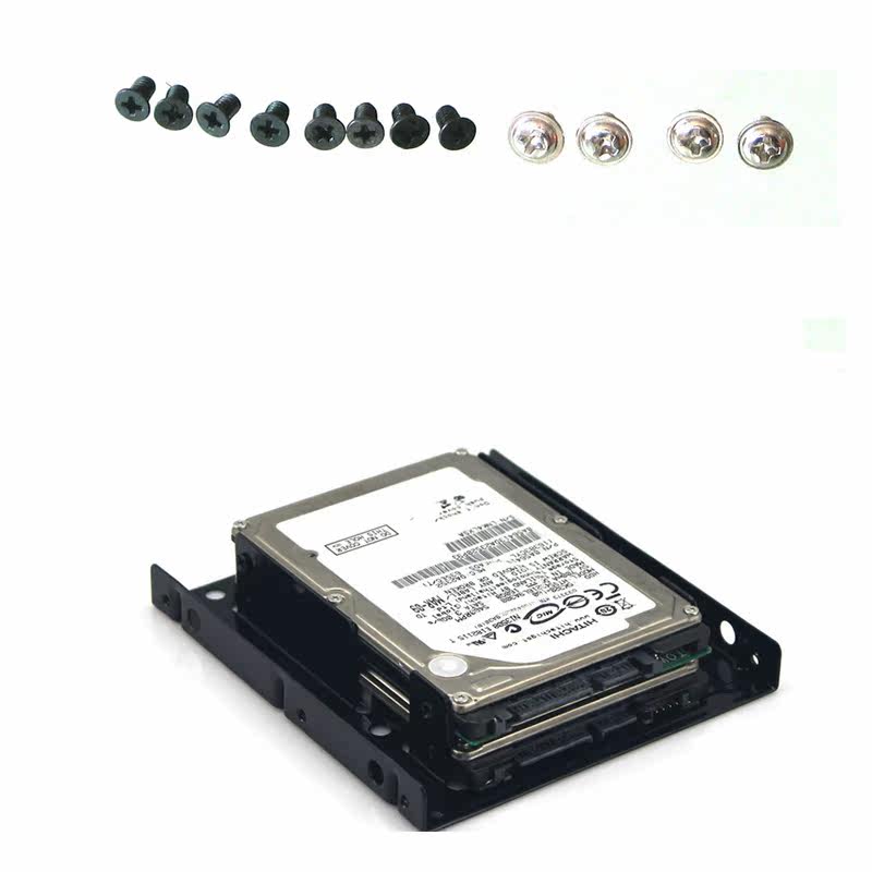 2 5 inch to 3 5 inch double layer computer chassis hard disk SSD solid state hard disk bracket with installation screw