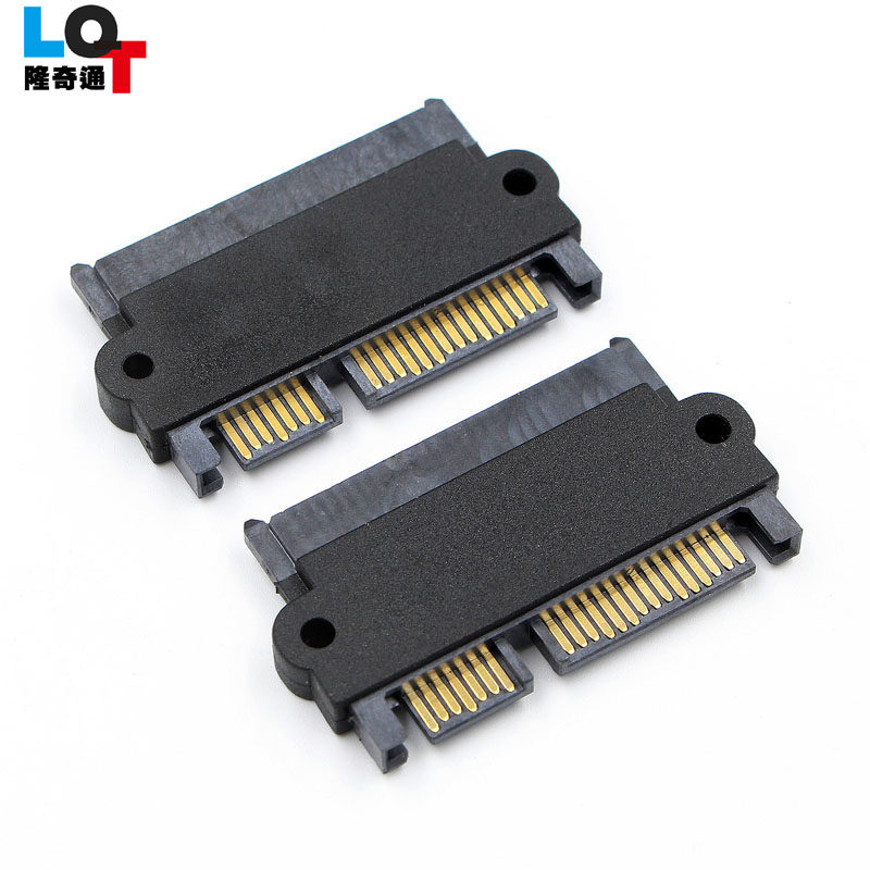 SATA 22P 7 15 male-to-female adapter SATA 22P male power data hard disk joint 