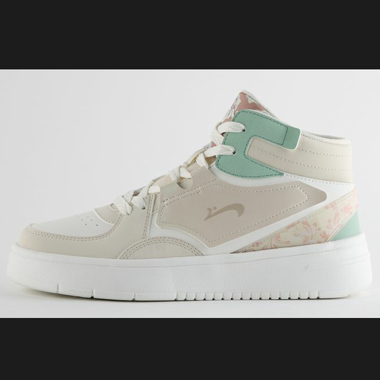 贵人鸟正品女款2022秋季新运动休闲跑步鞋高帮皮面防水女鞋E23E36