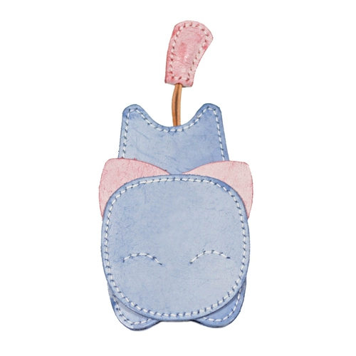 Ключница, милая вместительная и большая универсальная сумка через плечо, замок, «сделай сам», кот, из натуральной кожи, популярно в интернете