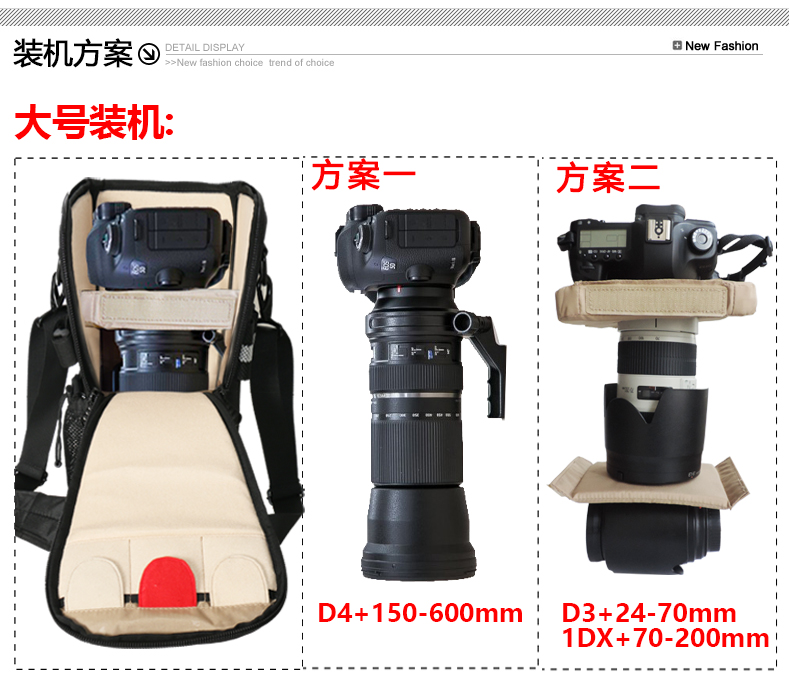 Bảo Luo ống kính 70-200 150-600 200-500 tele túi Nikon túi máy ảnh máy ảnh SLR vai đôi - Phụ kiện máy ảnh kỹ thuật số túi máy ảnh vintage