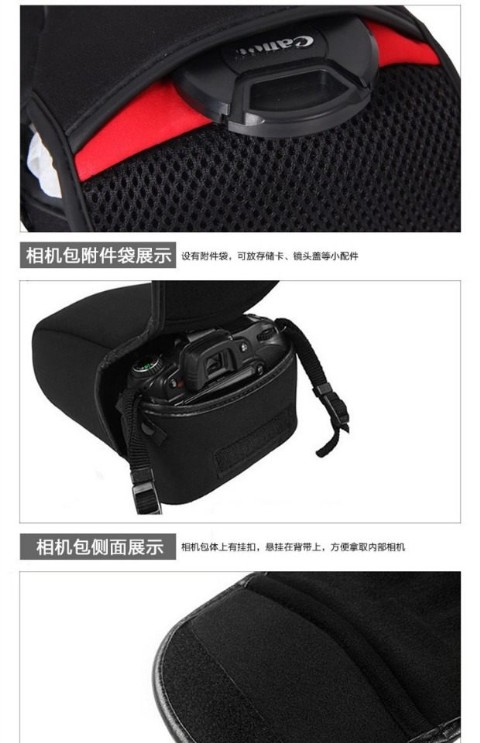 Túi đựng máy ảnh cầm tay Canon DSLR 760D800D1500D 6d200D 80D5D4 - Phụ kiện máy ảnh kỹ thuật số túi đựng máy ảnh fujifilm