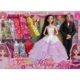 Shanmei Barbie Family Set Nam và Nữ Cặp đôi Bạn bè Công chúa Búp bê Trang trí đám cưới Đồ chơi cô gái - Búp bê / Phụ kiện