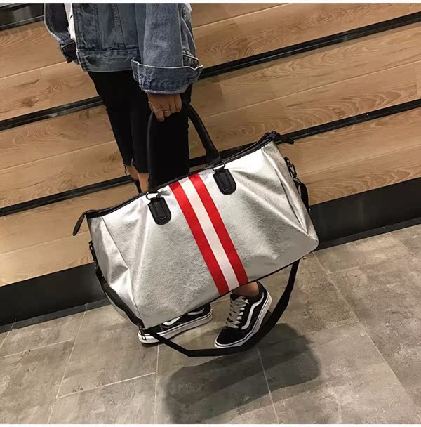 Túi du lịch Ribbon mới Túi thể dục công suất lớn Túi du lịch khoảng cách ngắn Túi du lịch Unisex - Túi du lịch túi mcm