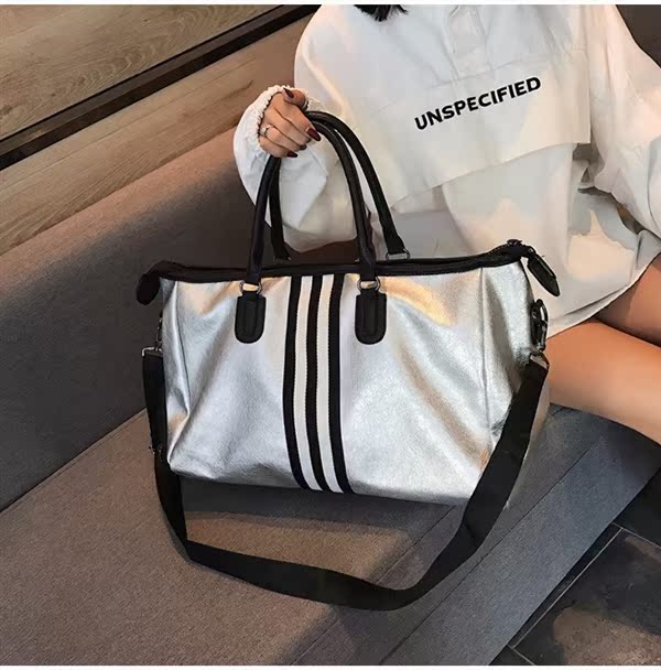 Túi du lịch Ribbon mới Túi thể dục công suất lớn Túi du lịch khoảng cách ngắn Túi du lịch Unisex - Túi du lịch túi mcm