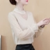 Phổ biến năm 2020 áo sơ mi voan của phụ nữ thời trang mới áo sơ mi nhỏ Phong cách phương Tây Áo cánh tiên Hàn Quốc mùa xuân áo sơ mi ren đáy - Áo sơ mi chiffon ren
