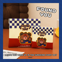 Retro Bear Wallet Short Change Purpose Design 2023 New Wallet Card Bag Girls