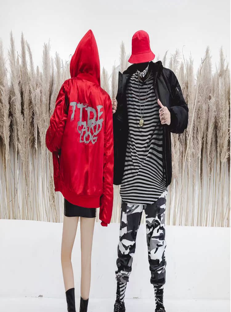 Ins country triều hip hip cotton cotton Lovers 2018 mùa thu đông nam mới áo khoác hoodie