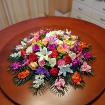 Hotel Table restaurant Private Room large round table electric turntable table flower electric turntable decorative table flower arrangement Suzhou