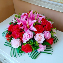 Restaurant flower hotel table flower round table flower electric round table wheel flower silk flower decoration flower round countertop flower flower decoration flower round countertop flower