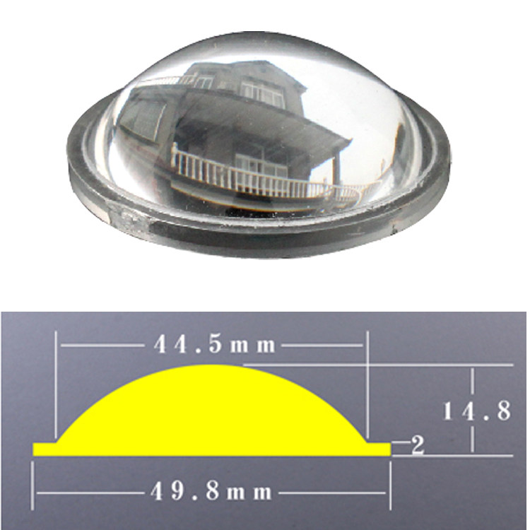 F10 Focus flashlight Acrylic Magnifying glass 50mm Fishing light Night fishing light Fishing light Convex lens DIY lens