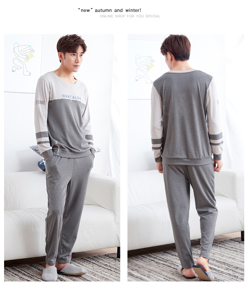 Pyjama pour homme en Coton à manches longues - Ref 3002170 Image 21