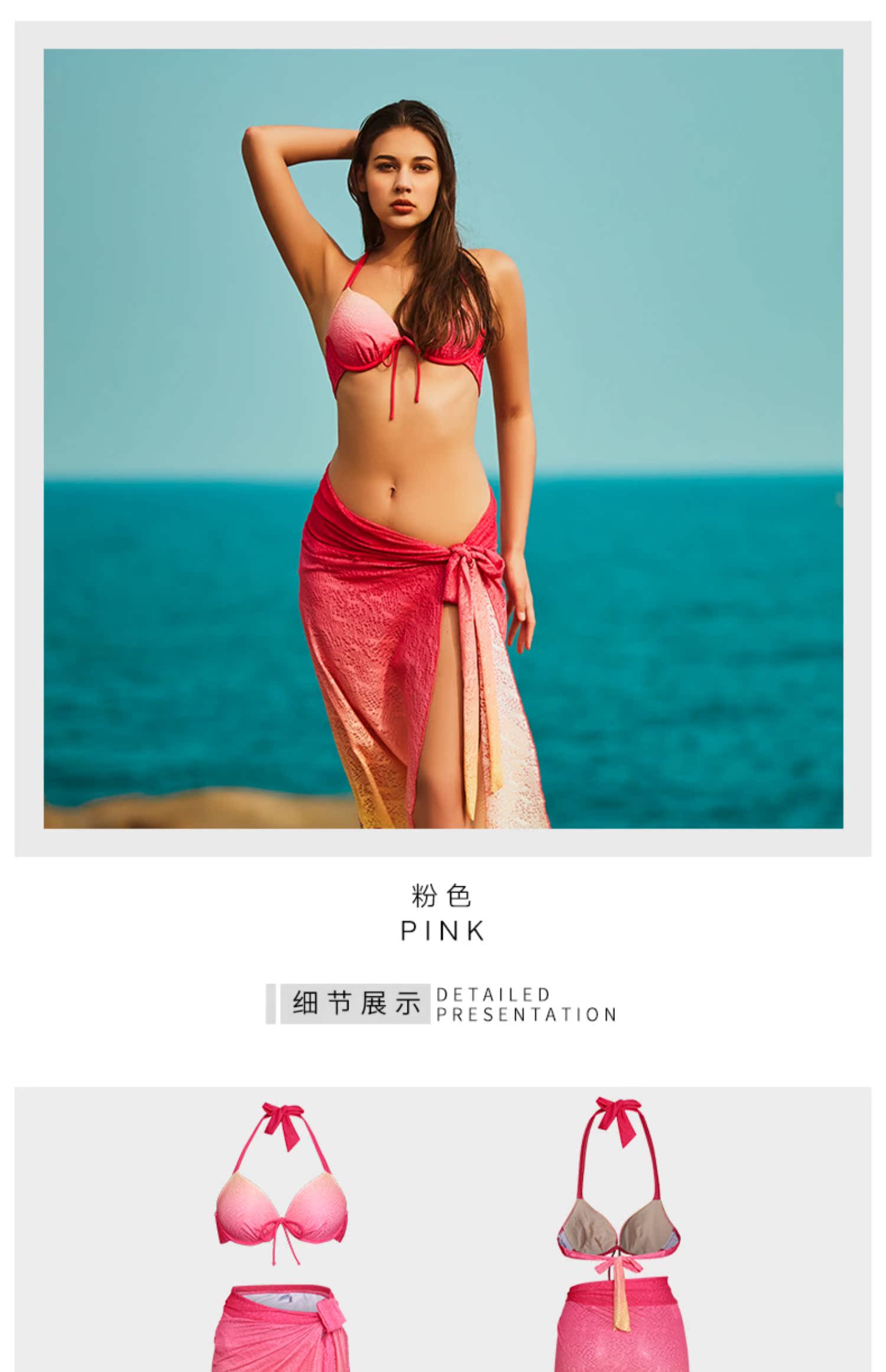 Áo tắm nhiệt 2019 mới áo tắm nữ che bụng thon gọn gợi cảm mặc bikini ba mảnh Hàn Quốc - Bikinis áo tắm cao cấp