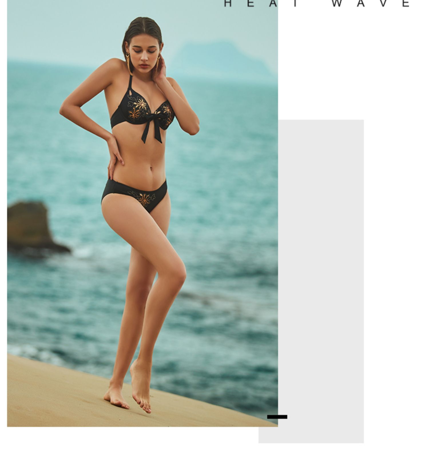 Heatwave sóng nhiệt 2019 áo tắm mới bikini ba mảnh bảo thủ mỏng wass gió chia áo tắm phụ nữ - Bikinis áo tắm cao cấp