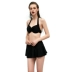 Áo tắm sóng nhiệt Heatwave nữ màu đen gợi cảm bikini nhỏ ngực tập hợp bộ đồ bơi mỏng chia 81773 - Bikinis