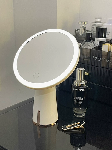 Настольное светодиодное зеркало с подсветкой, портативный туалетный столик, умный заполняющий свет, изысканный стиль