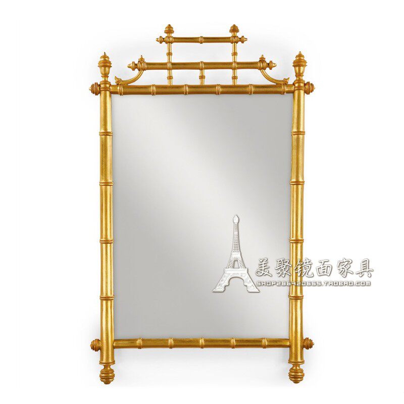 American classical soft bedroom makeup mirror European fashion Phnom Penh decorative mirror bathroom mirror hall hanging mirror custom mirror