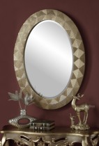 Eurostyle retro to the old champagne Genguan Mirror Dressers mirror Fireplace Mirror background wall Decorative Mirror Dining Side Mirror Wall-mounted Mirror