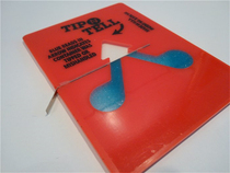 United States TIPNTELL imported herringbone anti-tipping label Anti-Tilt label 45 ° tilt anti-tipping label