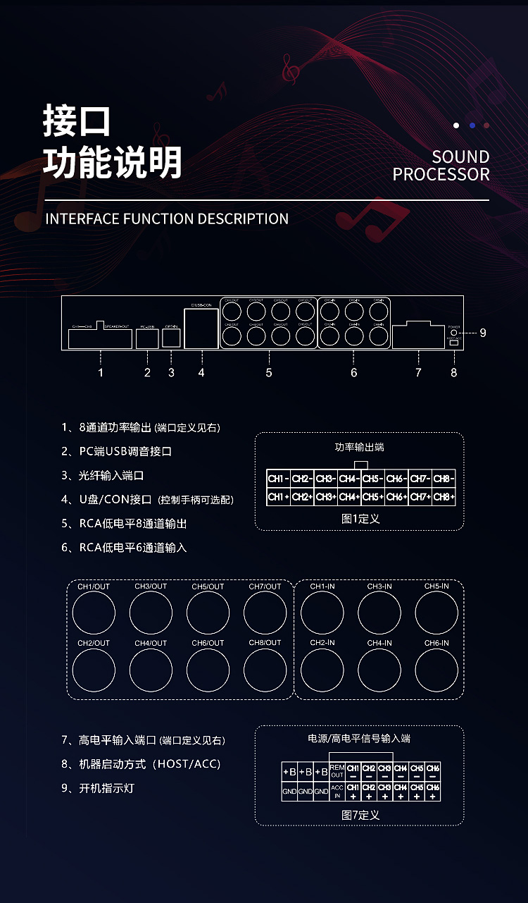 美国霸克P8数字播放器DSP功放