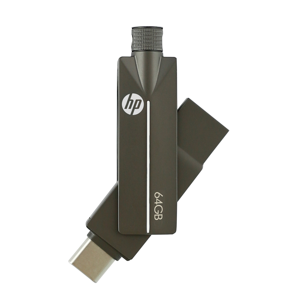 HP Dual-use Disk Tablet Tablet Waterproof Metal USB Disk x5200 Student Disk TYPE-C Mobile Phone 64G