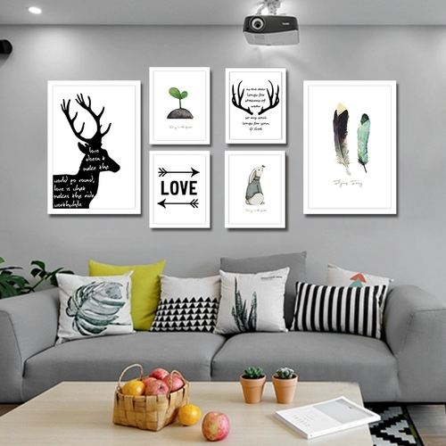 Креативный комплект, настенная фоторамка, фотография, диван