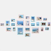 23 рамка розовый синий (любовь моря)