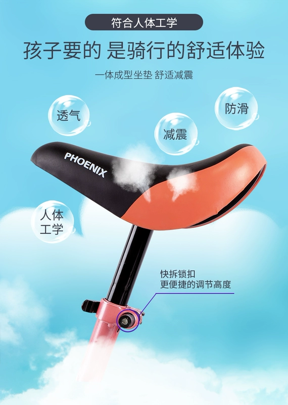 Xe đạp cân bằng trẻ em Phoenix 136 tuổi Không chân Yo-Yo Xe đạp trẻ em trượt xe đạp - Smart Scooter