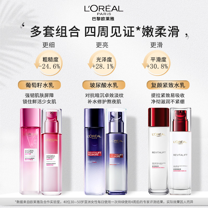 L'Oréal Color Anti-Crushing Skin Set Brown Lacture and Dairy Skin Send Mom's Official Flagship Store